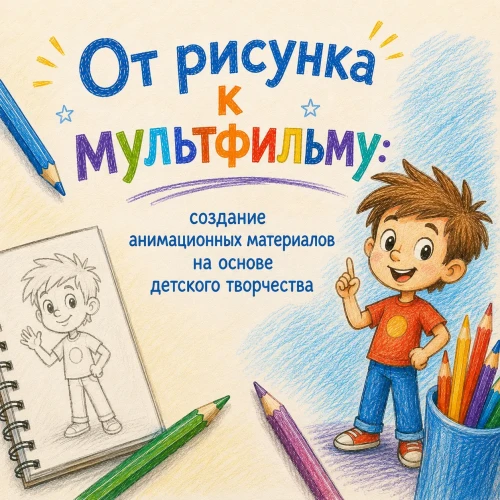 От рисунка к мультфильму: создание анимационных материалов на основе детского творчества