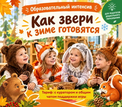 Практическое проектирование осенней сюжетной игры «Как звери к зиме готовятся к зиме"